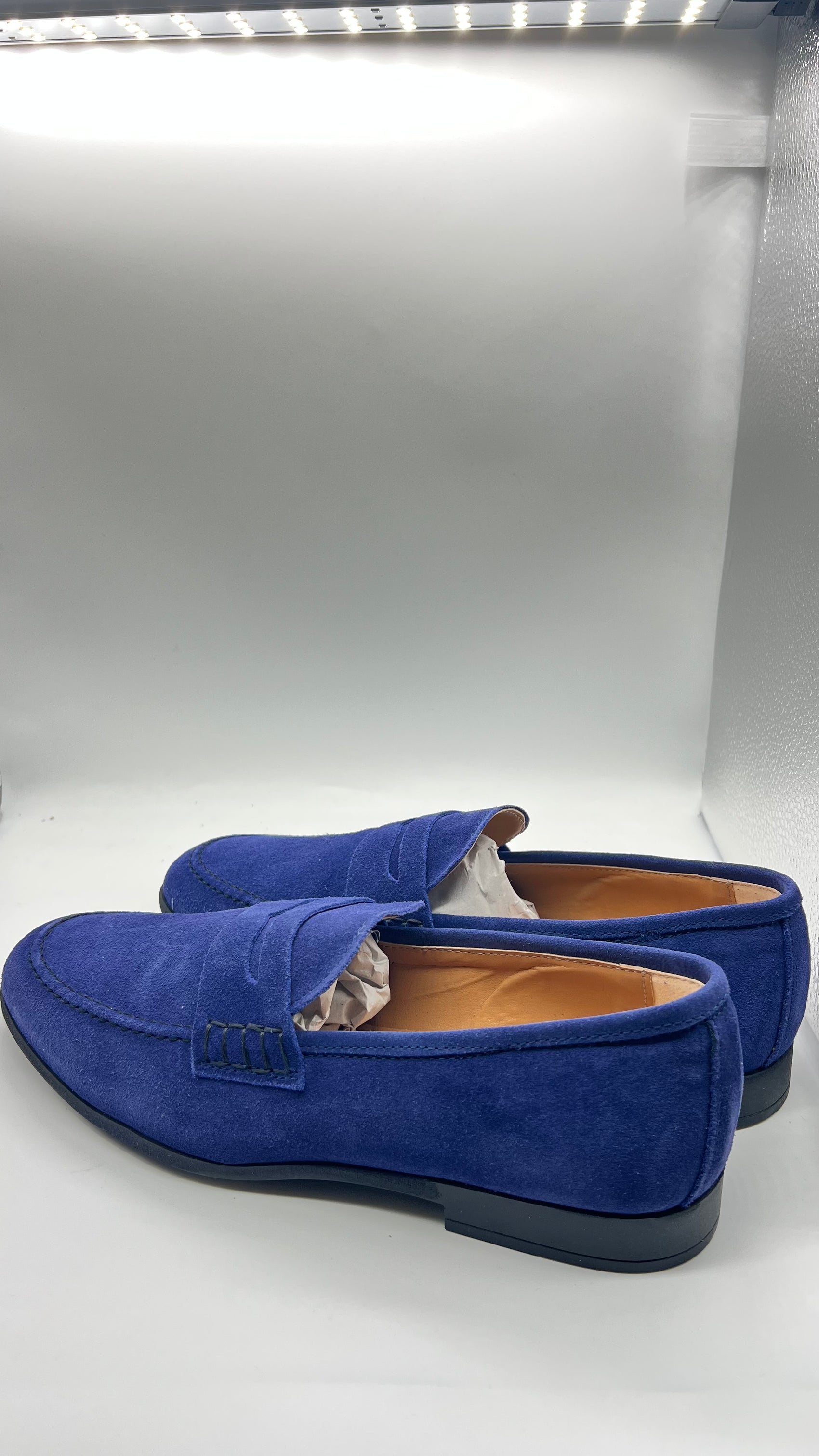 DOUBLE BUCKLE BLACK SUEDE LOAFERS