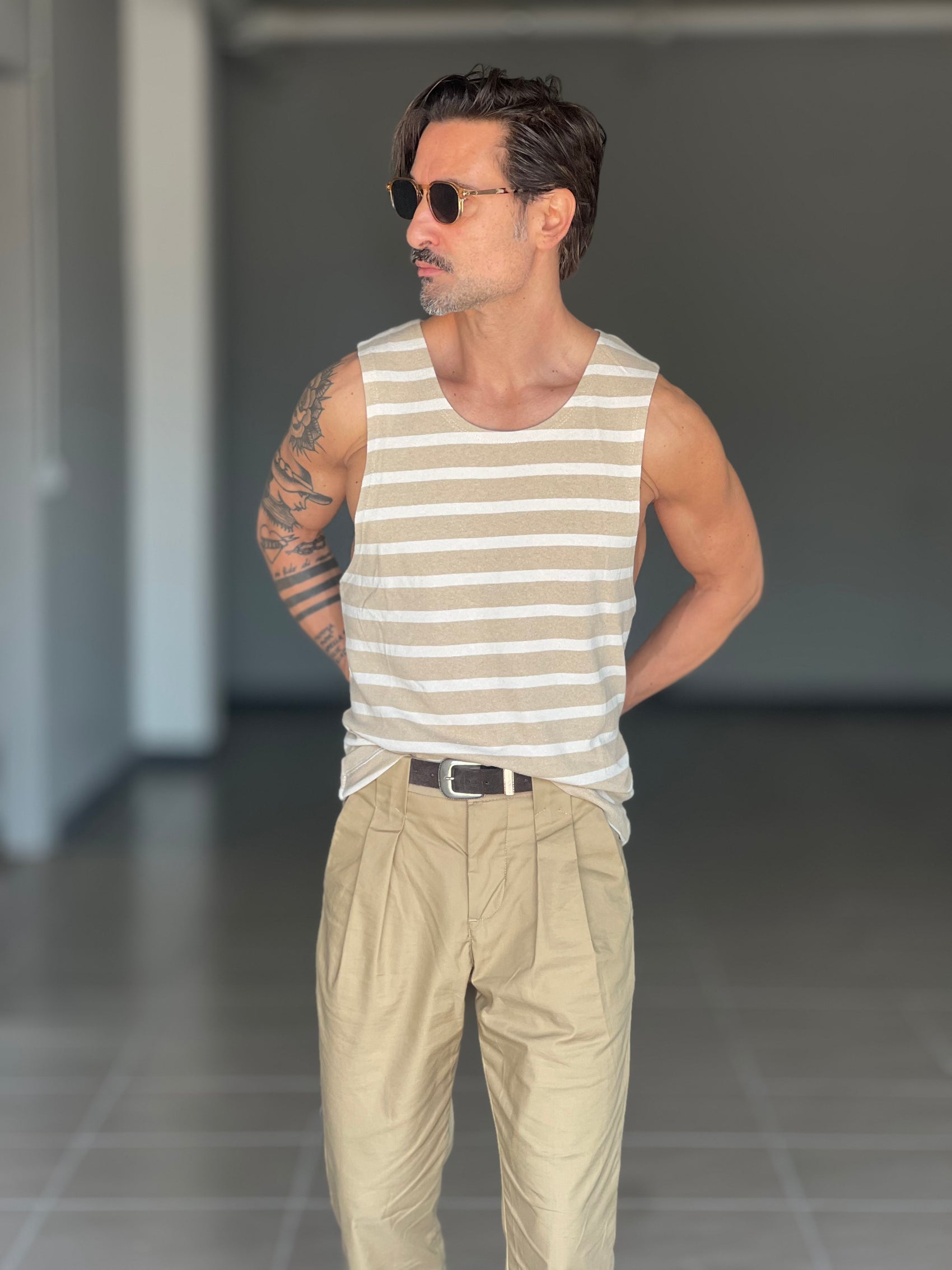 BOAT NECK T SHIRT