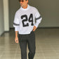 WHITE VISCOSE TROUSERS WITH REGULAR BOTTOM