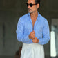 CAMICIA  DEPOT CELESTE OXFORD DOPPIORITORTO