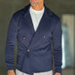 CARDIGAN BLU  DOPPIOPETTO