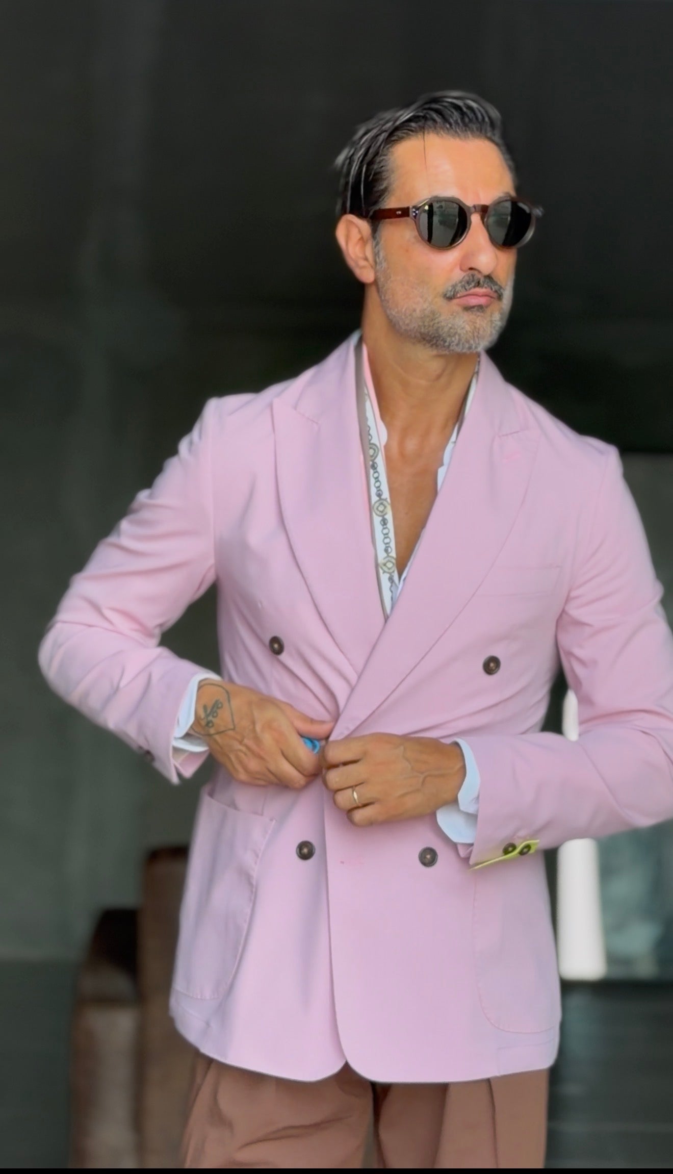 GIACCA DOPPIOPETTO ROSA