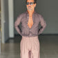 WHITE VISCOSE TROUSERS WITH REGULAR BOTTOM