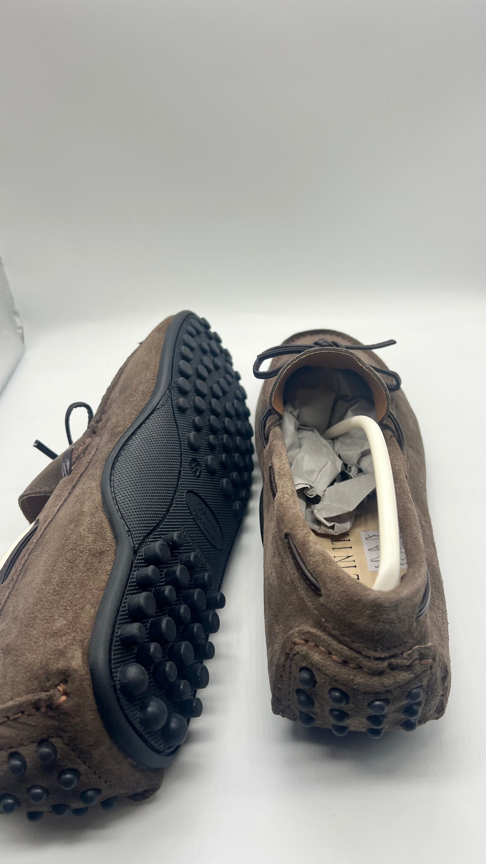 DOUBLE BUCKLE BLACK SUEDE LOAFERS