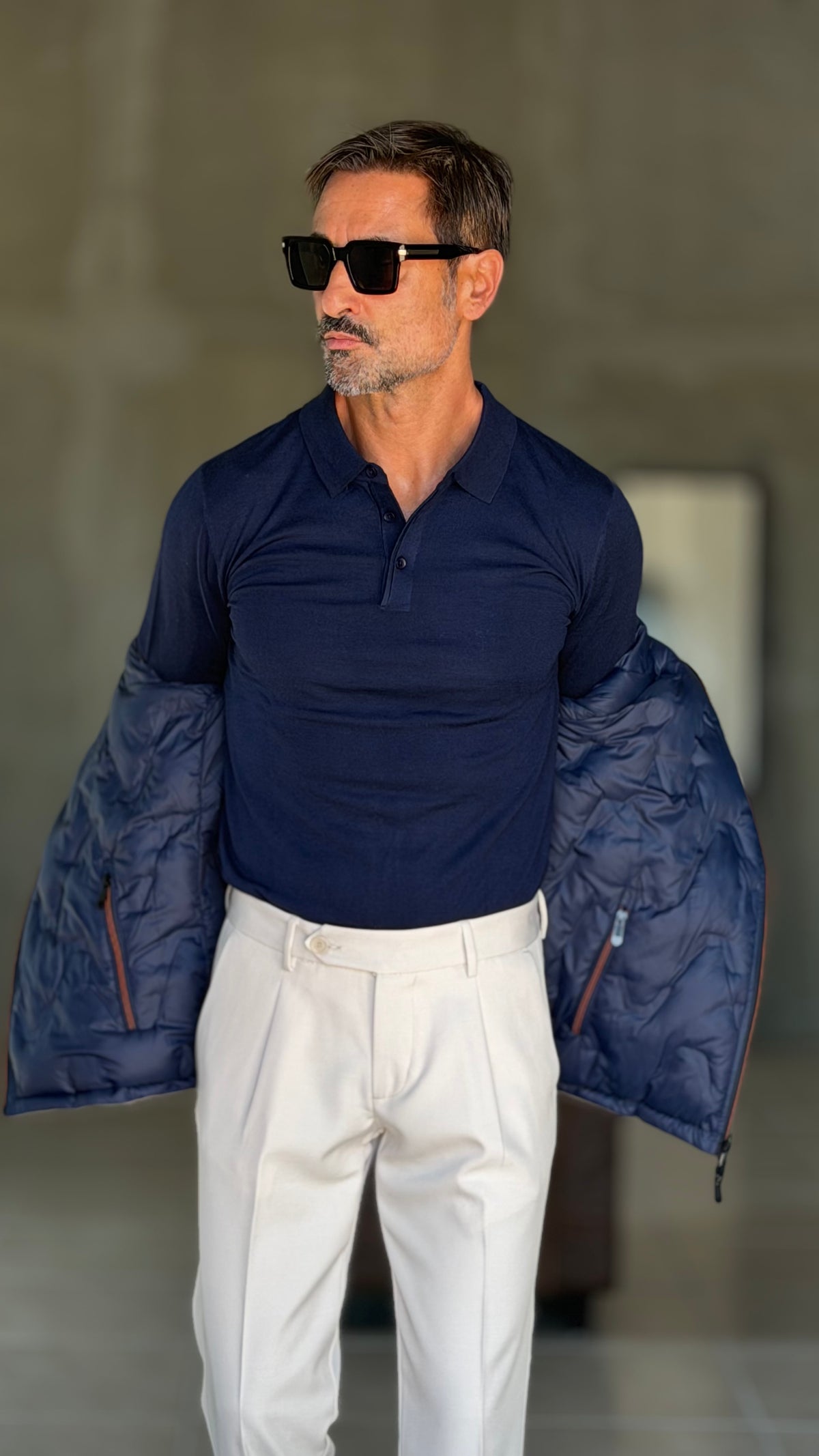 POLO BLU TELAMIRA LANA E MISTI