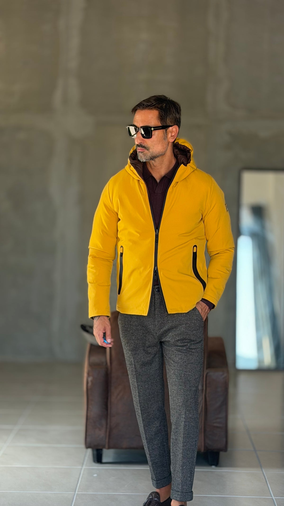 PIUMINO MORO   E GIALLO   DOUBLE FACE HAPPER