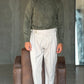 WHITE VISCOSE TROUSERS WITH REGULAR BOTTOM