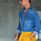 CAMICIA  DENIM LAVAGGIO MEDIO  TEXANA