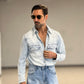 CAMICIA  DENIM LAVAGGIO ZERO DELAVE'