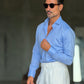 CAMICIA  DEPOT CELESTE OXFORD DOPPIORITORTO