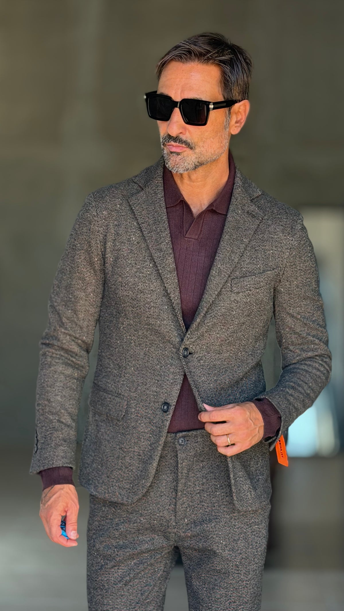 GIACCA MORO BOTTONATA TELAMIRA 601( ABBINABILE AL PANTALONE TELAMIRA 601)