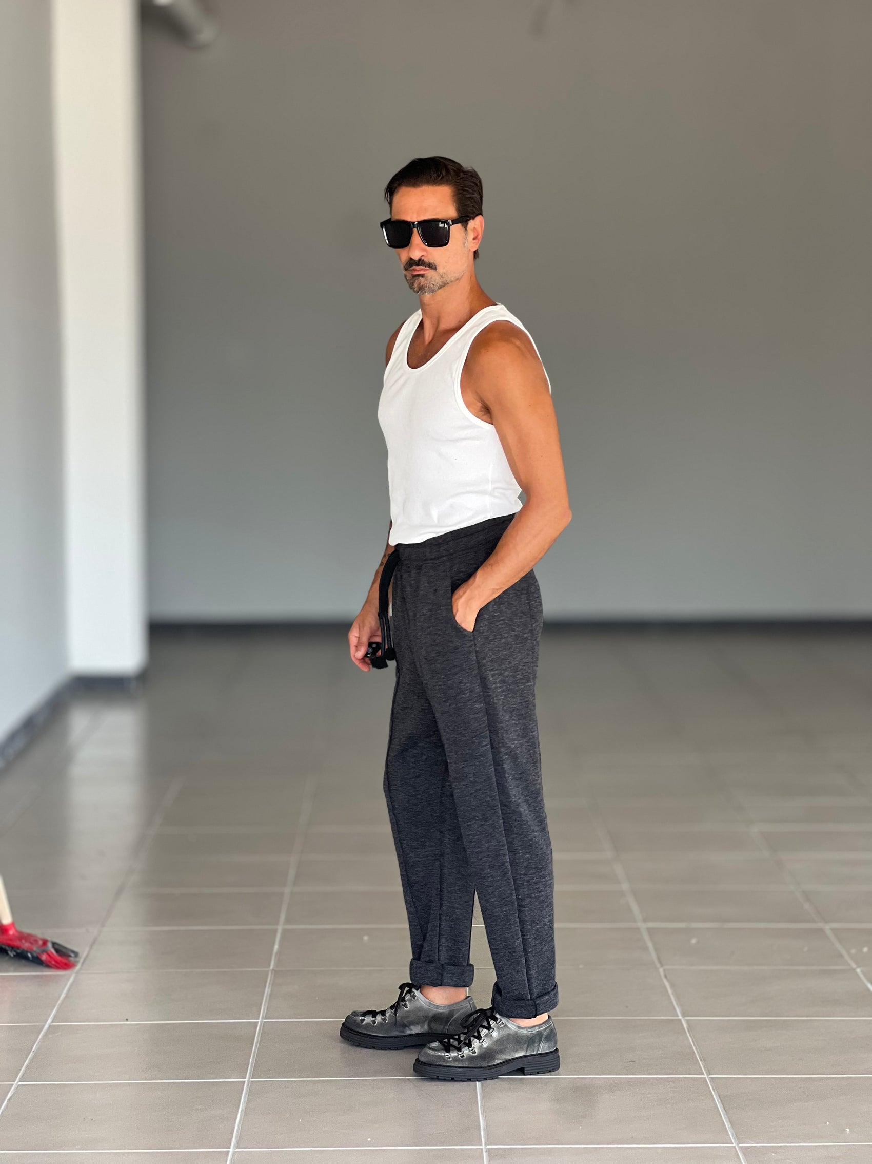 PANTALACCIO IN MAGLIA GRIGIO  XAGON