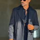 BLUE HIGH NECK COAT
