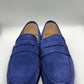 DOUBLE BUCKLE BLACK SUEDE LOAFERS