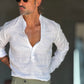 CAMICIA  SERAFINO BIANCO LINO PURO
