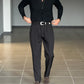 BLACK CHAIN ​​VISCOSE TROUSERS