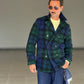 *CAPPOTTINO TARTAN BLU E VERDE LAVORAZIONE CASENTINO KOON