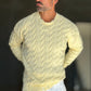 PULLOVER GIALLO  TRECCIA ROTTURE RUGULAR