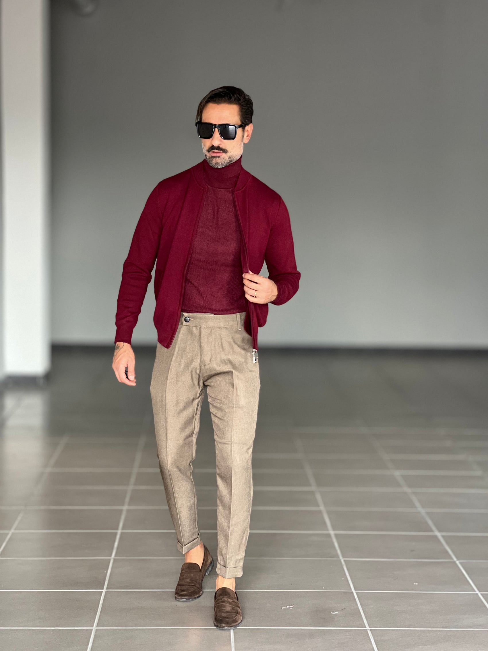 PANTALONE FANGO VISCOSA FIAMMATO CAPRI