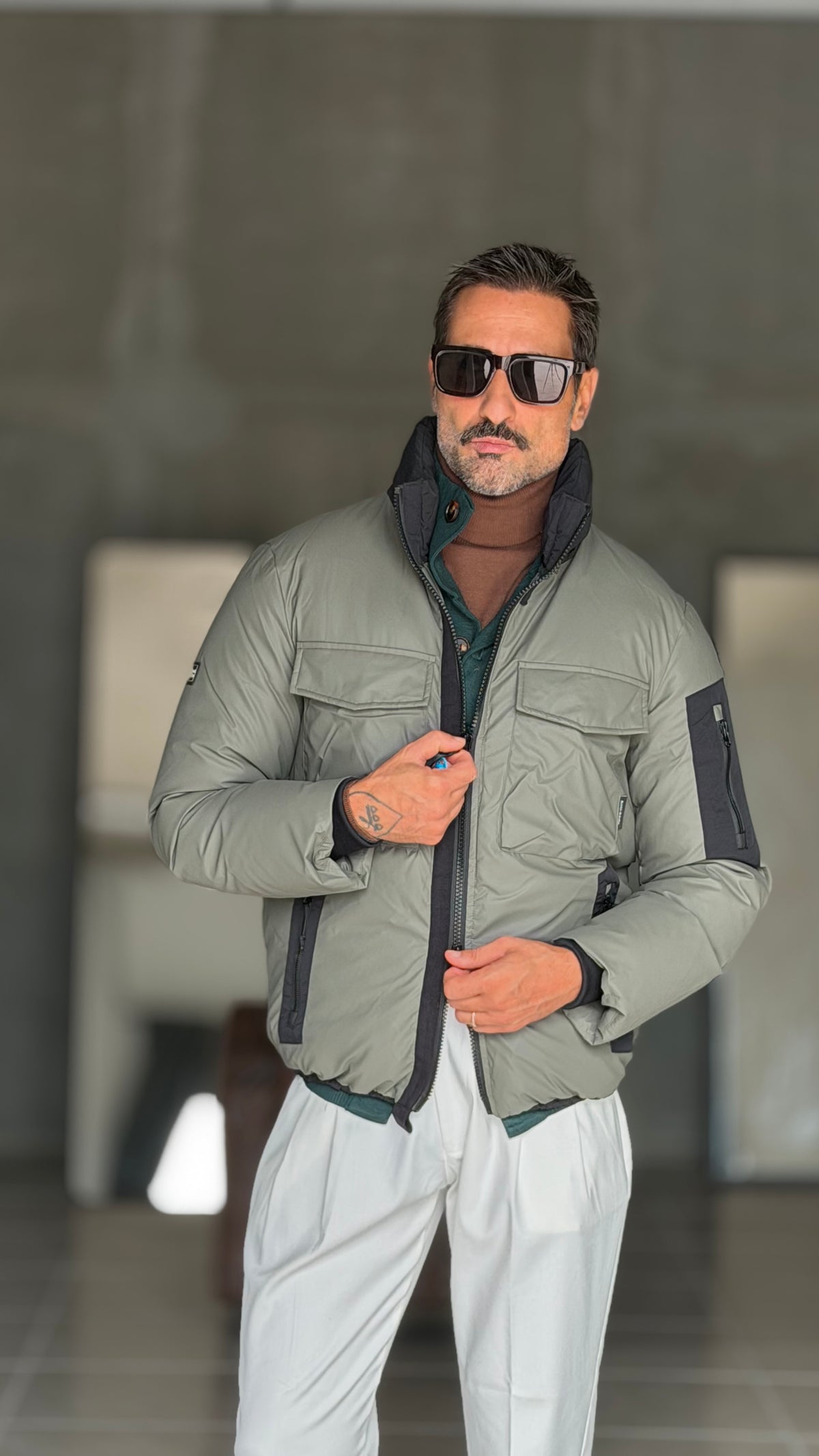 ECORENNA ECRU' BOMBER JACKET