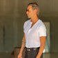 T SHIRT SERAFINO BIANCO  MISTO LINO