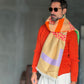 CARDIGAN ARANCIO MAGLIA INGLESE