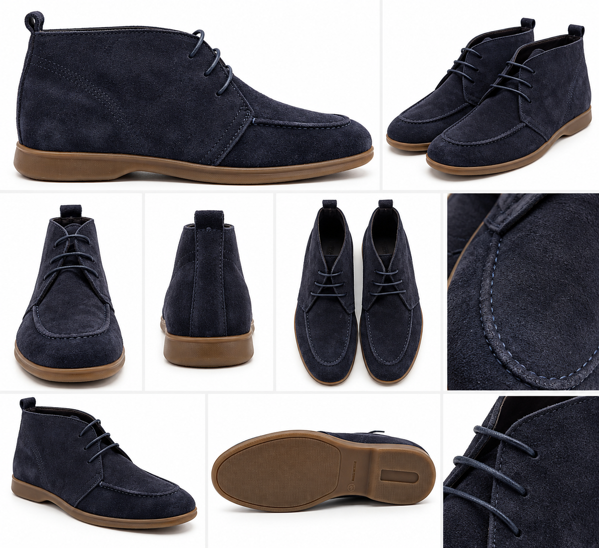 POLACCHINA STRINGATA BLU  CAMOSCIO  PELLE LAVORATA