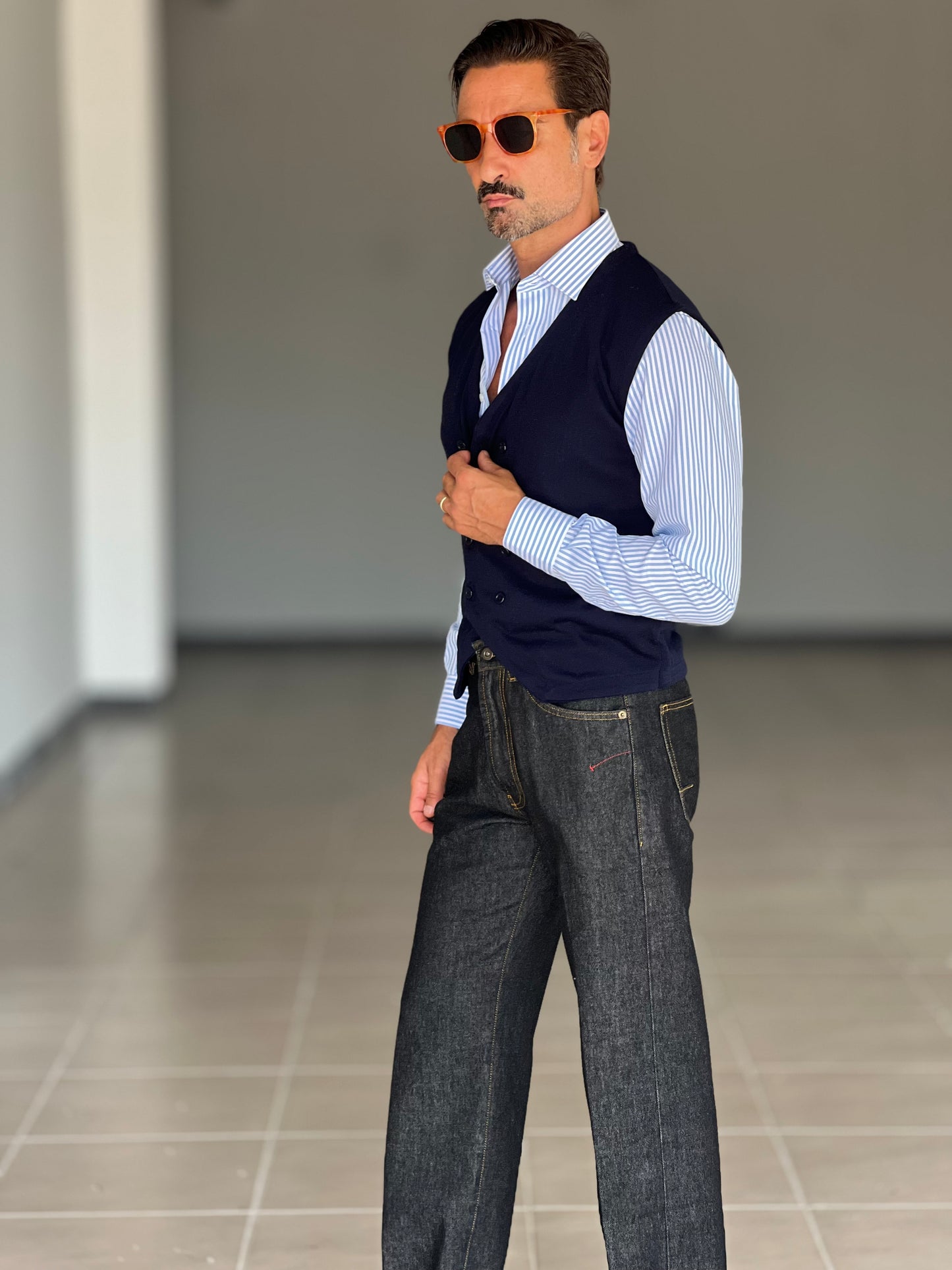 JEANS CIMOSA SCURO ALTATENSIONE