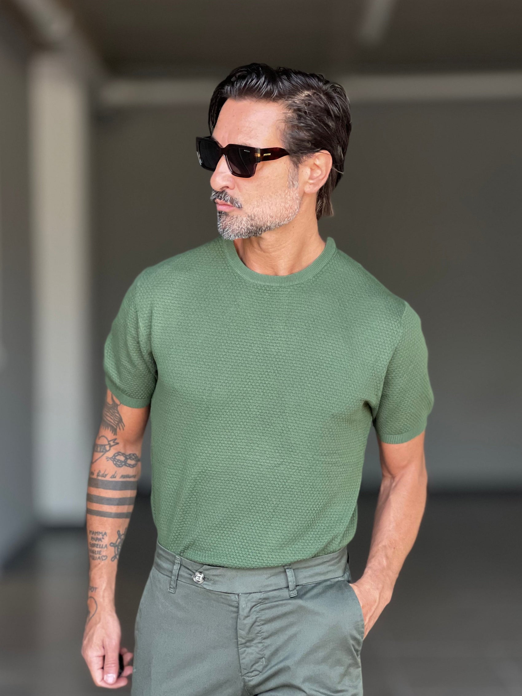 WHITE VISCOSE TROUSERS WITH REGULAR BOTTOM