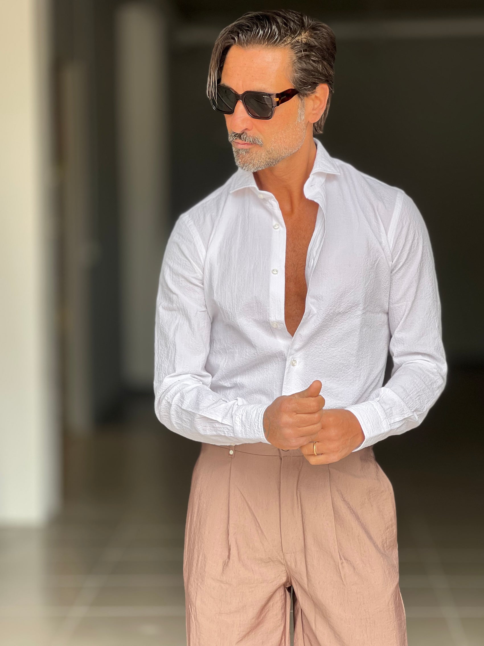 CAMICIA DEPOT BIANCA CLO CLO COTONE DOPPIO RITORTO