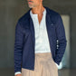 CARDIGAN  POLO BLU   BOTTONE COPERTO