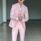 ABITO ROSA   MONOPETTO  3 PEZZI GILET