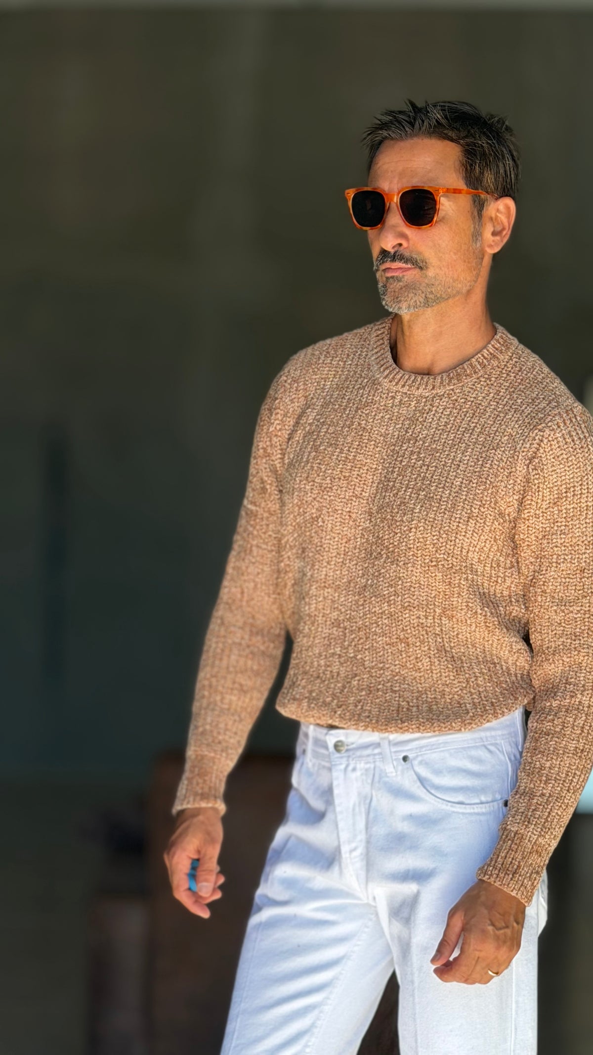 WHITE VISCOSE TROUSERS WITH REGULAR BOTTOM