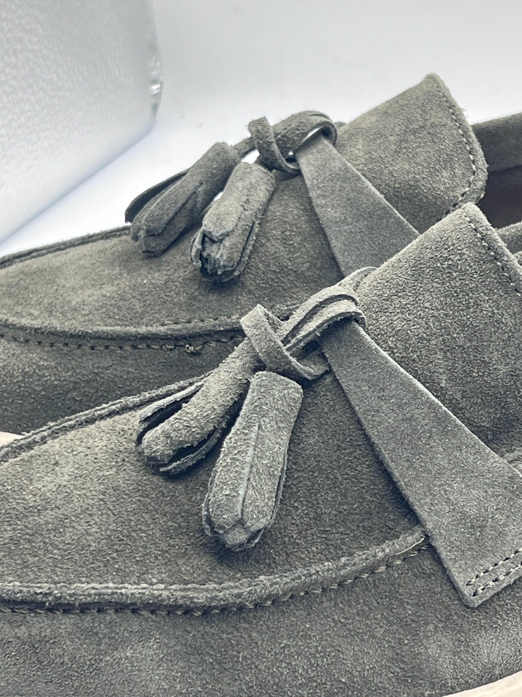 MOCASSINO CAMOSCIO VERDE FONDO BARCA