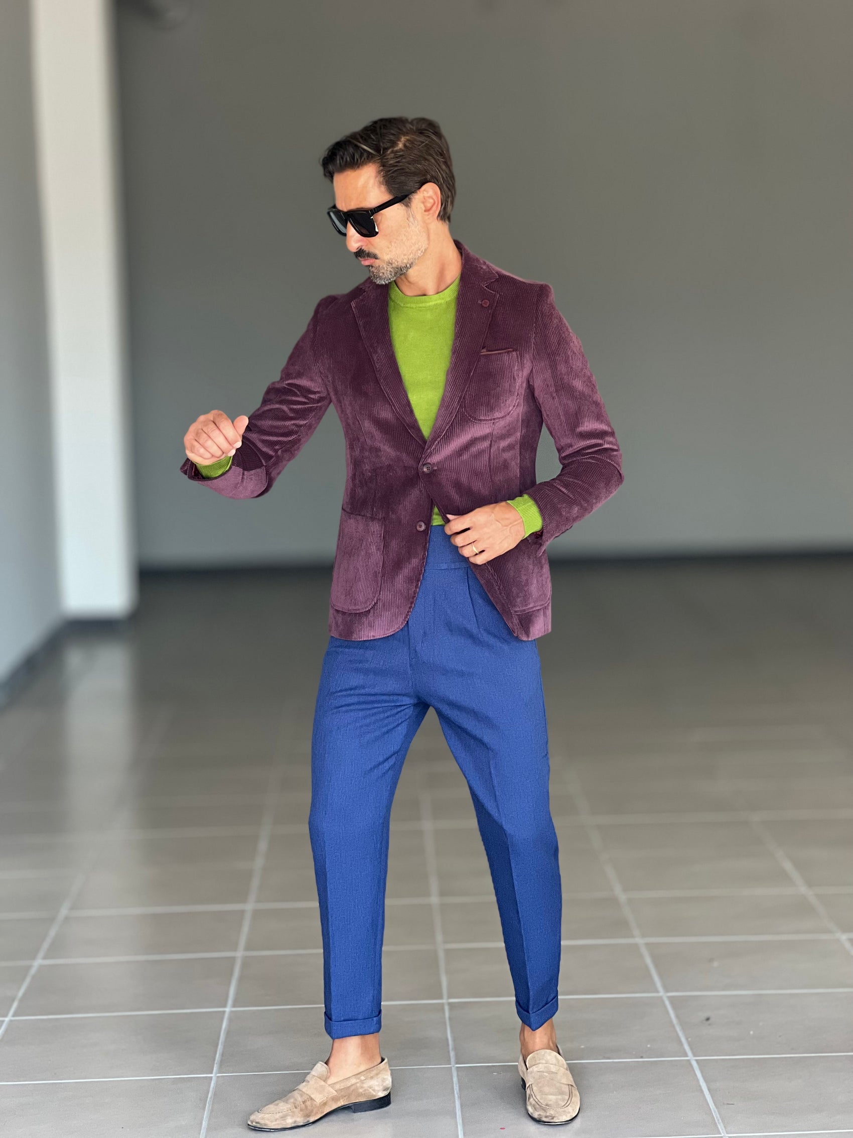 MAGLIA GIRO VERDE MELA 2 FILI  VISCOSA E MISTI