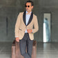 ABITO  SMOKING CAMMELLO  REVER NERO PANTALONE NERO
