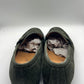DOUBLE BUCKLE BLACK SUEDE LOAFERS