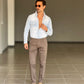 BLACK CHAIN ​​VISCOSE TROUSERS