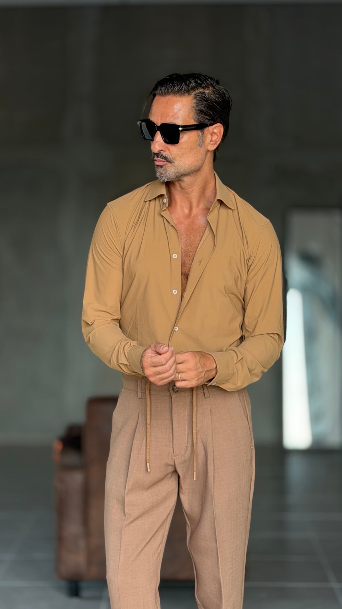 CAMICIA  DEPOT CAMMELLO MAGLINA