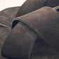 DOUBLE BUCKLE BLACK SUEDE LOAFERS