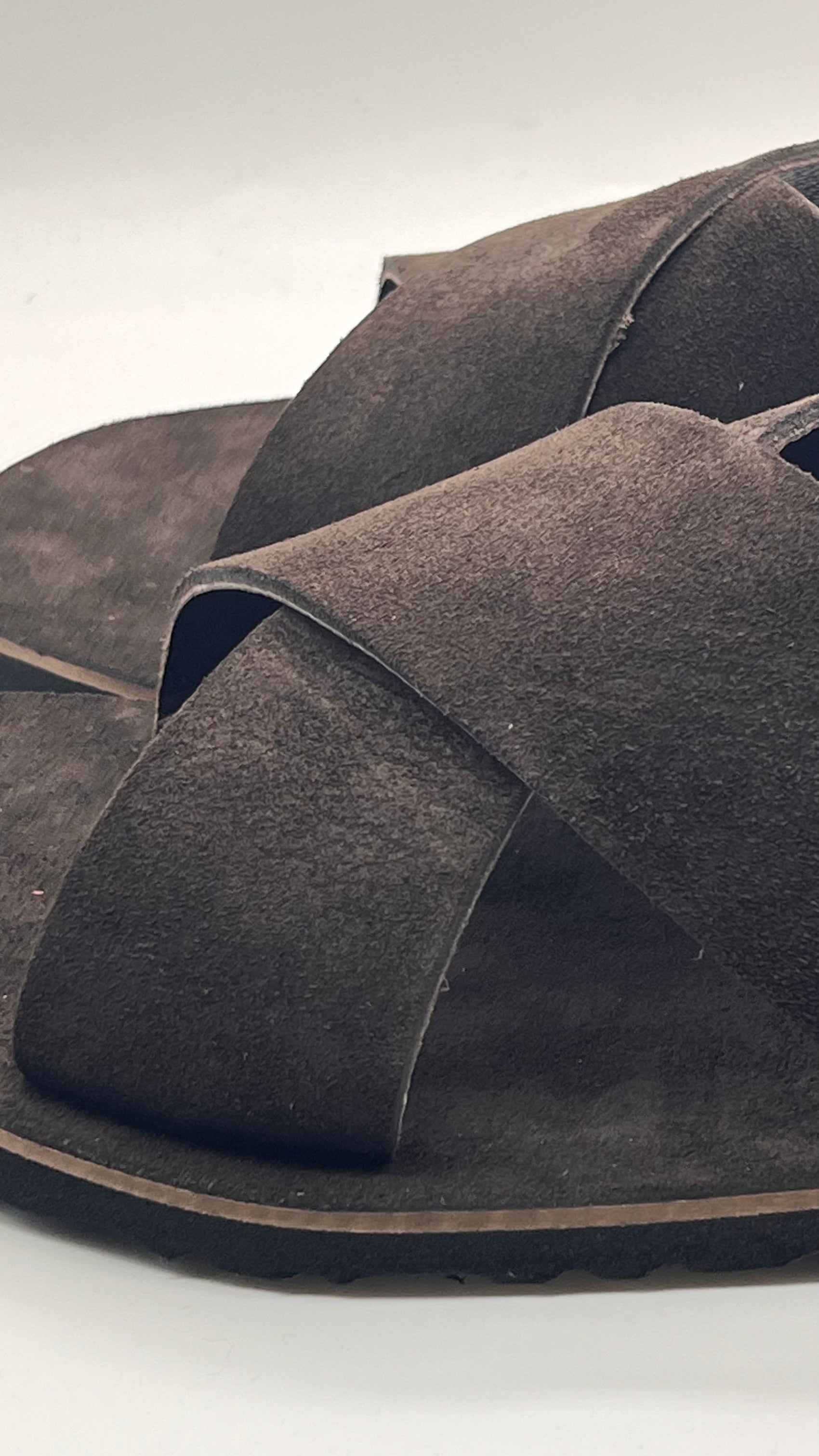DOUBLE BUCKLE BLACK SUEDE LOAFERS