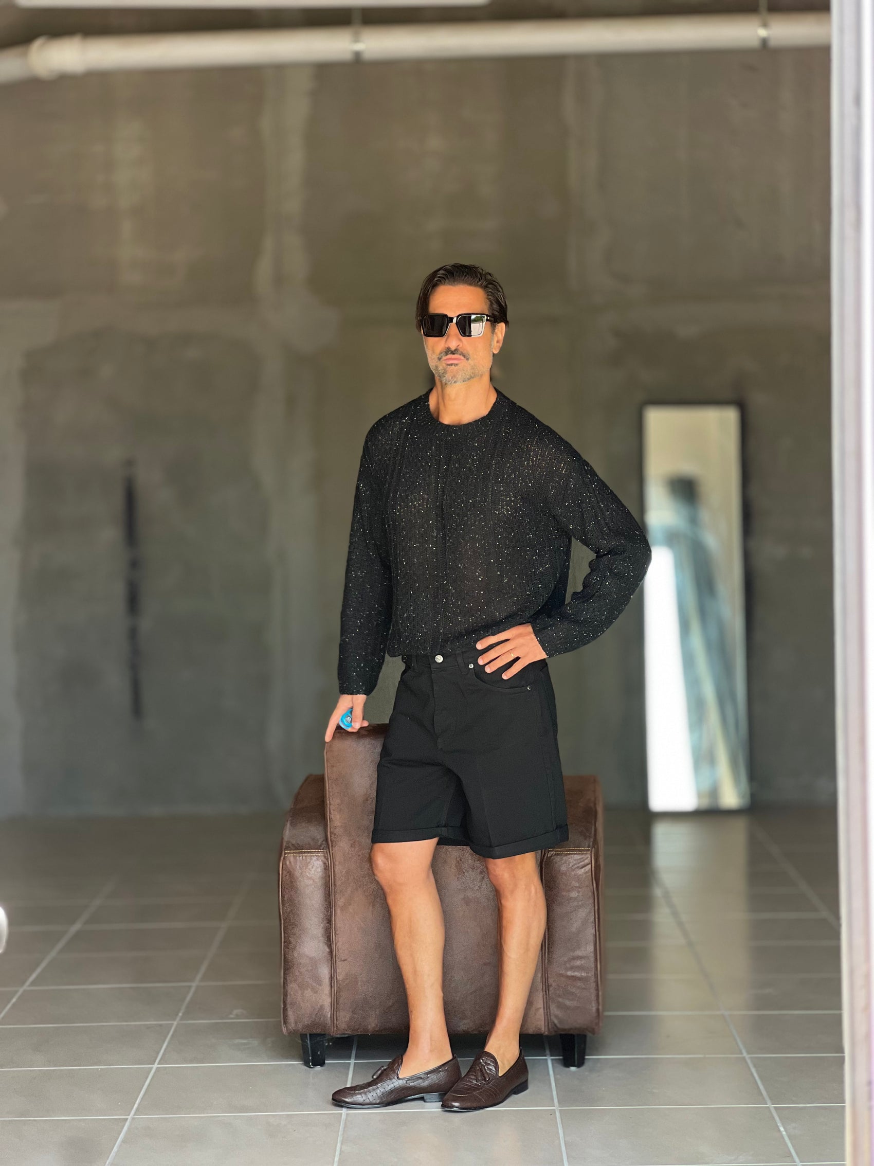 BERMUDA DENIM  NERO 316