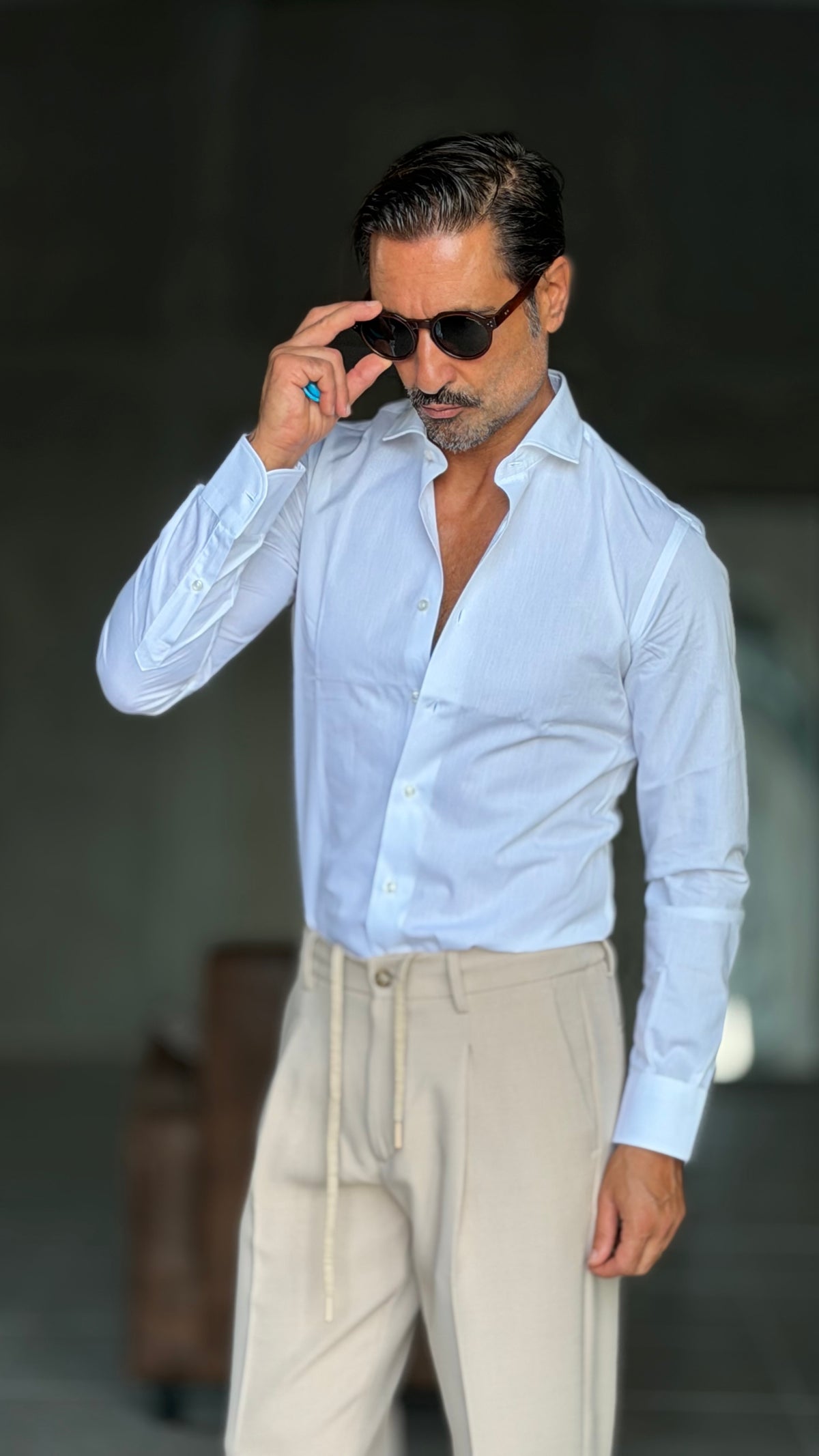 CAMICIA  DEPOT BIANCO COTONE DOPPIORITORTO