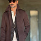 BLUE HIGH NECK COAT