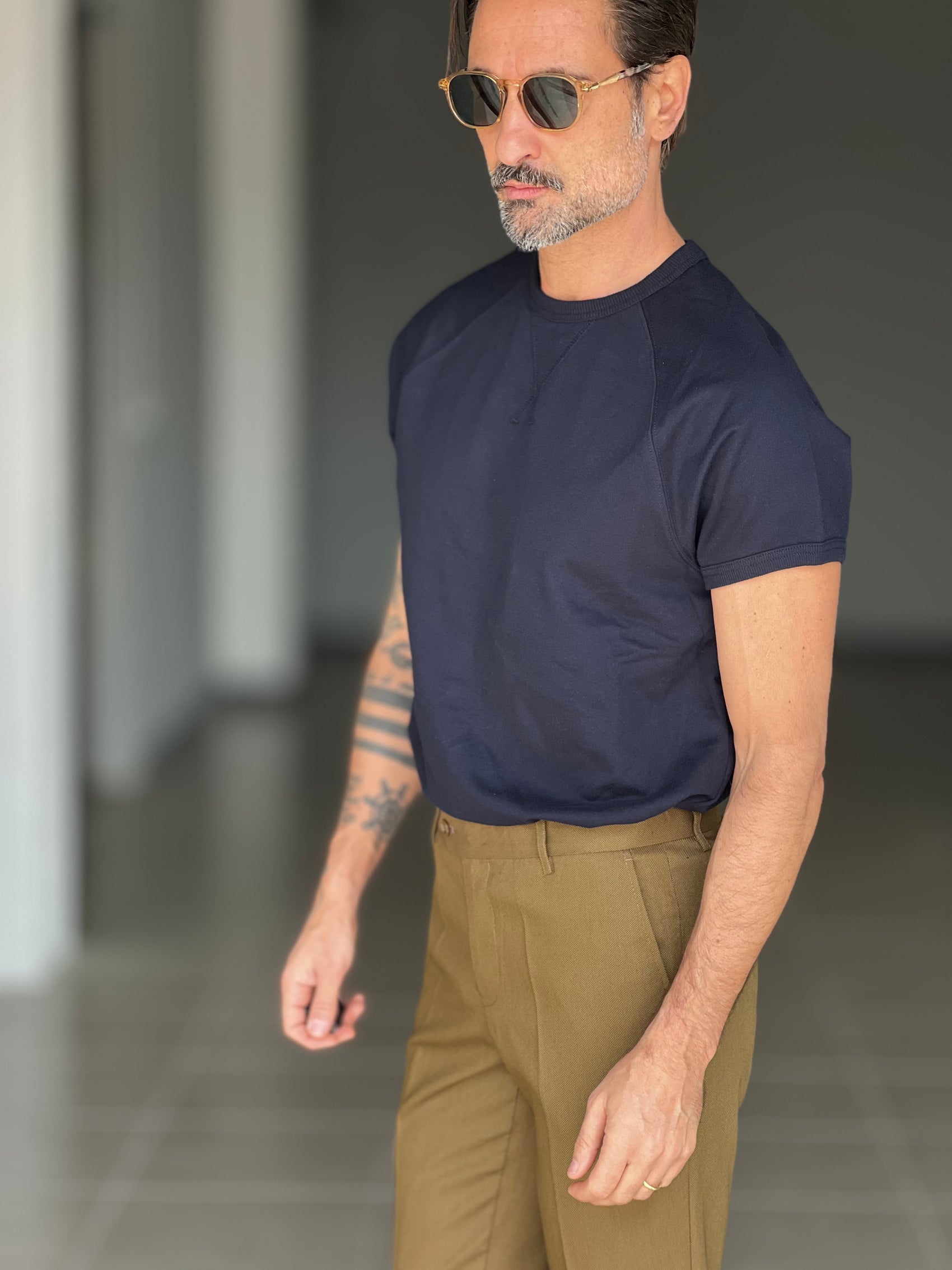 WHITE VISCOSE TROUSERS WITH REGULAR BOTTOM