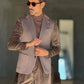 GIACCA XAGON MORO VELLUTO E TESSUTO 954(ABBINABILE AL PANTALONE VELLUTO XAGON 954)