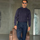 WHITE VISCOSE TROUSERS WITH REGULAR BOTTOM