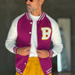 COLLEGE FELPA VIOLA  BICOLORE  B