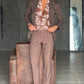 WHITE VISCOSE TROUSERS WITH REGULAR BOTTOM