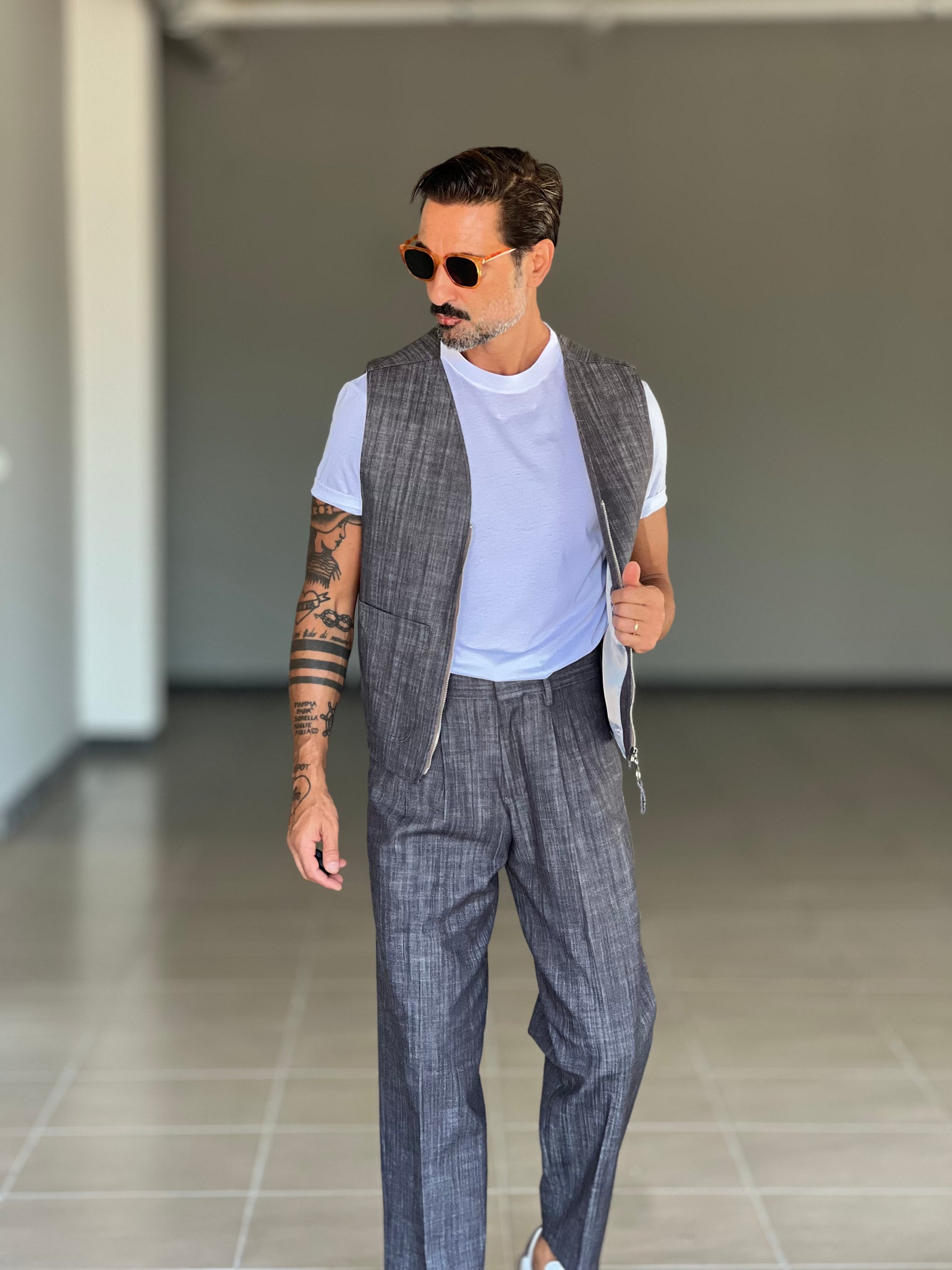 PANTALONE MORO  FONDO AMPIO PETRO'